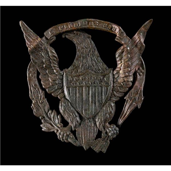 EXCAVATED EARLY STAMPED BRASS EAGLE FOR 1872