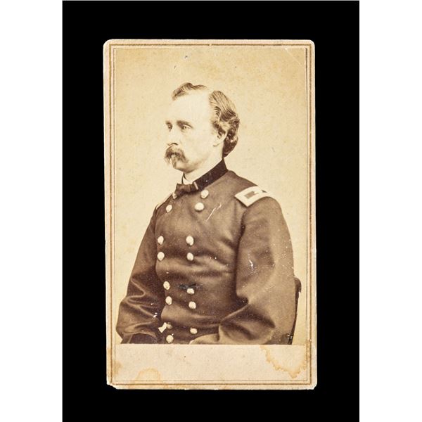 GENERAL GEORGE A CUSTER CIVIL WAR CDV.