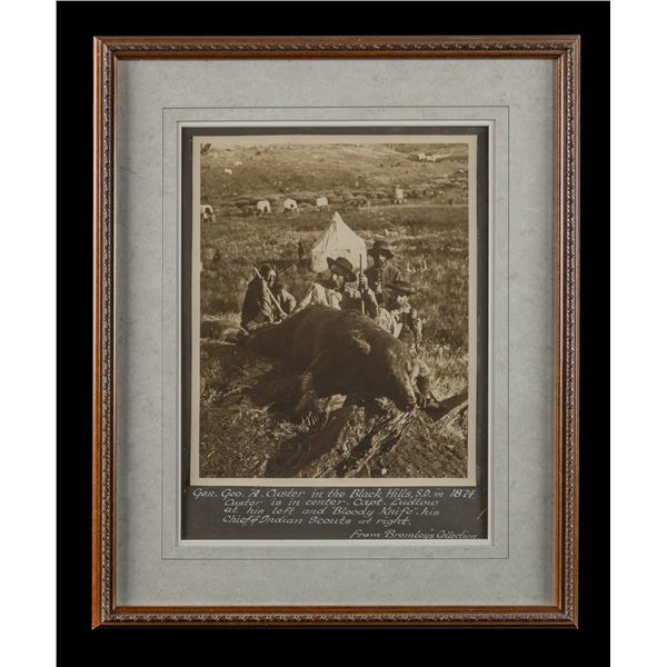 RARE LARGE FORMAT 1874 CUSTER BLACK HILLS