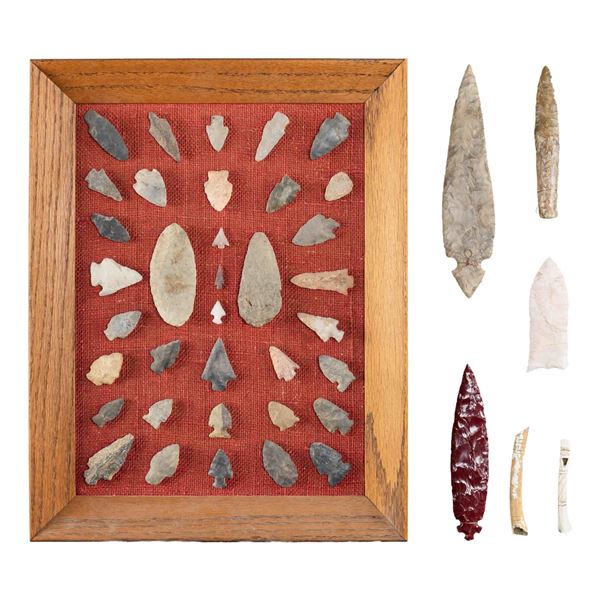 COLLECTION OF STONE ARTIFACTS.