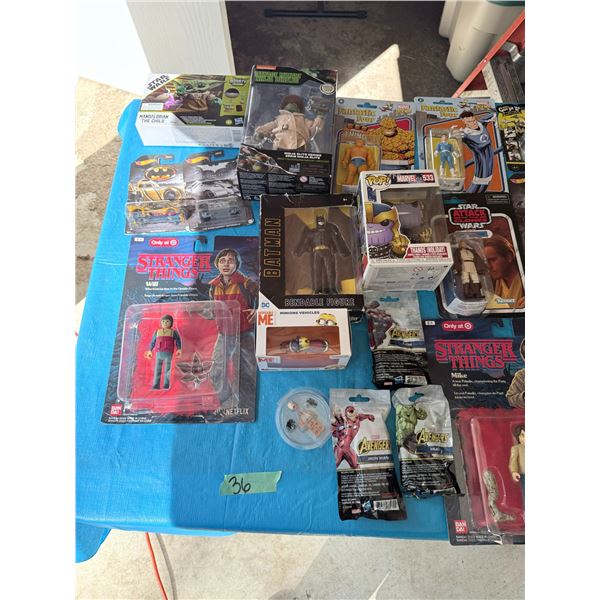 MIXED LOT ACTION FIGURES AND DIECAST VEHICLES