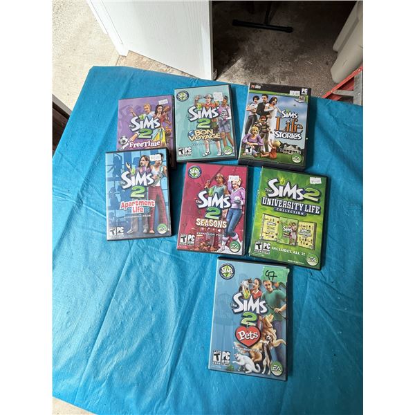 MIXED LOT THE SIMS PC VIDEO GAMES SEALED