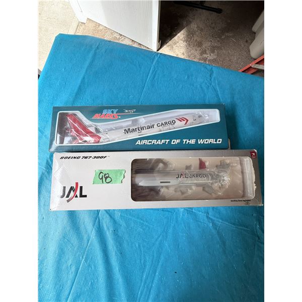 SKY MARKS; HOGAN JAL CARGO; MARTINAIR CARGO BOEING 767-300F DIECAST MODEL AIRPLANE
