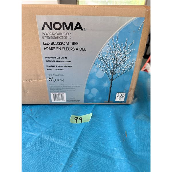 NOMA LED BLOSSOM TREE 336 LEDS INDOOR/OUTDOOR, 6 FT, PURE WHITE LED LIGHTS HOLIDAY LIGHT SET