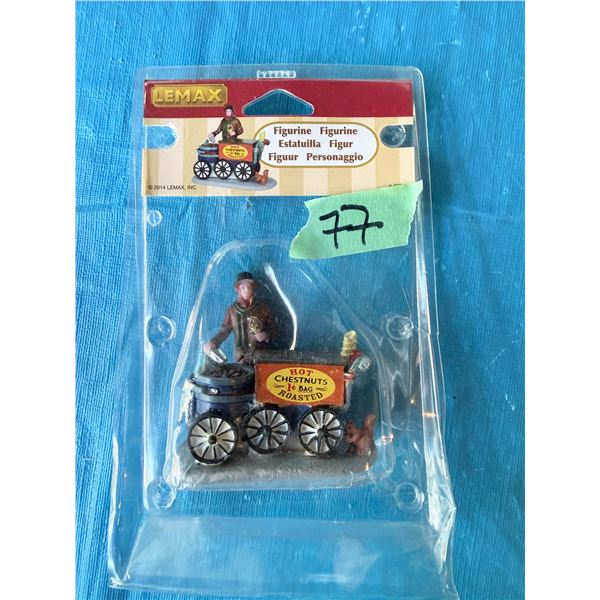 LEMAX HOT CHESTNUTS ROASTED HOLIDAY VILLAGE DISPLAY