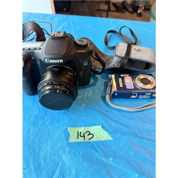 CANON EOS 40D EF 50MM LENS CAMERA LOT