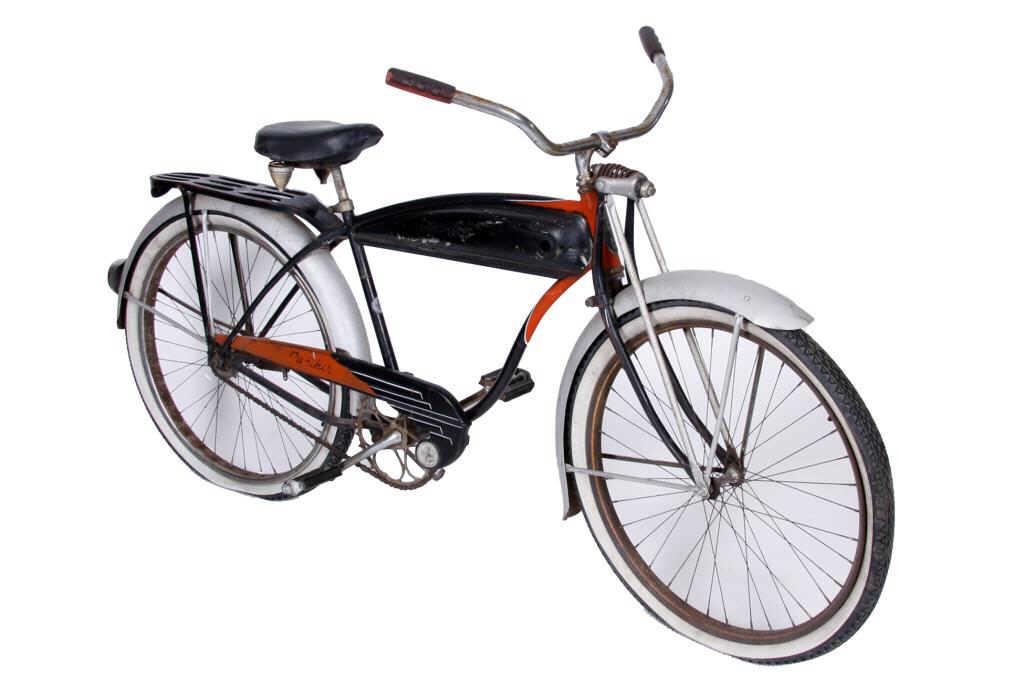 1953 Schwinn "Panther" Bicycle Springer front end, carrying rack on ... - 9567152 1 1953 Schwinn "Panther" Bicycle Springer front end, carrying rack on ... - 9567152 1