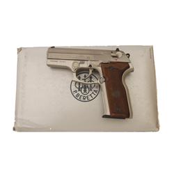 Beretta Mdl 8040 Couger Cal .40 SN:102425MC Double action semi auto pistol made in Italy. Stainless 
