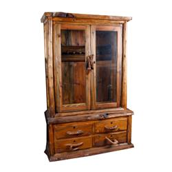 Custom Designed Wood Gun Cabinet Four drawer base. Holds ten rifles.Four drawer base. Holds ten rifl