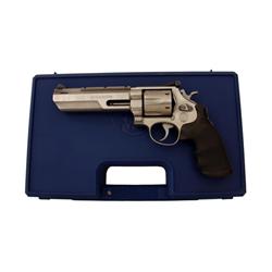 Smith & Wesson Mdl 625-6 Cal .45Colt SN:LHD0079, Shows 6" BBL, stainless, neoprene finger grooved gr