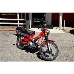Honda 1979 CT9 Trail 90 Bike Red, 838 miles. Excellent restored condition.Red, 838 miles. Excellent 