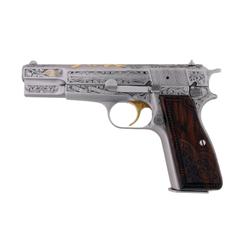 Browning Hi Power "Gold Classic" Cal 9mm SN:245GC139   Number 139 of 500 single action Hi Power pist