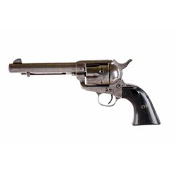 Colt SAA Cal .45 SN:80071 Polished to bright metal finish. Later barrel, hammer,  and cylinder, some