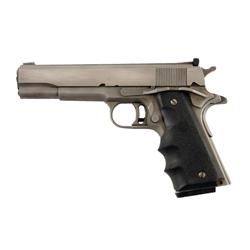AMT Hardballer Cal .45 auto SN:A18239 Single action Government Model target pistol, stainless steel 