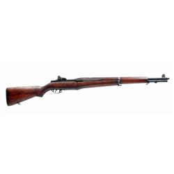 Springfield M1 Garand Cal .30M1 SN:1111885 Semi auto U.S. military battle rifle from WW11 era showin