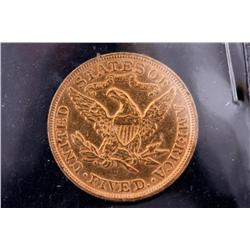 1900 $5 Liberty Gold, RAN Circulation