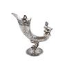 Image 3 : German Sterling Cornucopia with garden scene and child, marked "R,800" "Germany" on base.with garden
