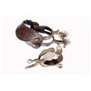 Image 1 : Collection of Two Pair of Spurs including a very old pair of Garcia marked spurs with raised silver 