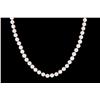 Image 1 : Elegant Ladies 18" Strand of Round Cultured Pearls averaging over 6.00 mm in diameter. Retail $1,250
