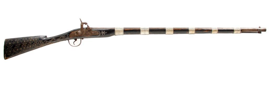 Handmade Percussion Mid-Eastern Rifle fancy wire and German silver ...