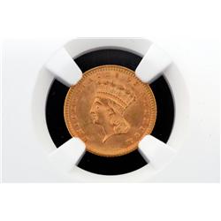 1888 TPIII Gold $1 MS-66 NGC, Very RARE!