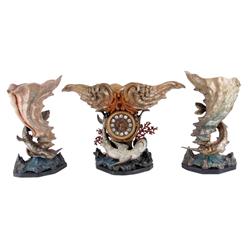 Rare French Ocean Aquatic Style Clock with high-grade accoutrements inspired by Jules Verne 1865 nov