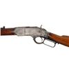 Image 3 : Winchester Mdl 1873 Cal .22L SN:395289B Lever action .22 Long caliber rifle. Blued round barrel and 