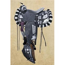 Ted Flowers Style Parade Saddle Beautiful hand-crafted western-style parade saddle by Emdee of Misso