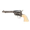 Image 1 : Colt SAA Cal 32-20 SN:277357 Revolver with 5 1/2" BBL, Western style scroll engraved, blued finish, 