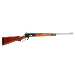 Winchester Mdl 71 Cal .348 SN:19394 Showing early bolt peep sight and long tang. The rifle retains 8