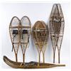 Image 1 : Lot of Four Antique Snow Shoes