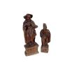 Image 1 : Lot of Two Spanish Colonial Statues hand carved, one is a large father "Keno", the second Santos of 
