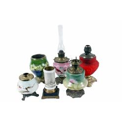 Six Kerosene Lamp Bases "Gone With The Wind""Gone With The Wind"