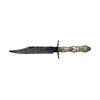 Image 1 : Clip Point Bowie Knife with cutlery handle and guard. Blade measure approx 7", 11 3/4" overall. Blad