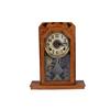 Image 1 : Oak Kitchen Clock paper dial, 8 day time and gong strike, alarm mechanism.paper dial, 8 day time and