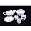 Image 1 : Lot of Six Pieces of German Porcelain several with monograms of Coat of Arms, one bowl shows period 