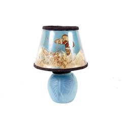 Art Pottery Lamp Base Marked Van Briggle Colorado Springs on base with 3-D type shade containing but