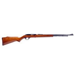 Marlin Mdl 60 Cal .22LR SN:07316608 Semi auto tube fed sporting rifle. Blued finish, birch semi pist