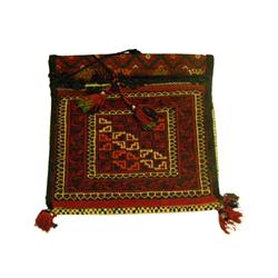 Handmade Iranian Saddlebag tassel decorated, circa 1940.tassel decorated, circa 1940.