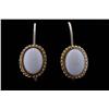 Image 1 : Elegant 14K YG Ladies Opal Earrings bezel set, weighing approx 3.00 carats. Retail $750.00bezel set,