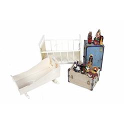 Lot of Ten Small Dolls from 1940-50s including Native American, Scottish, and Greek.including Native