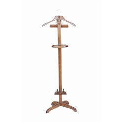 Men's Oak Clothing Tree by Setwell made in the USA, with pant hanger.made in the USA, with pant hang