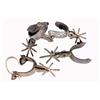Image 1 : Lot of Two Pair of Antique Mexican Spurs late 19th-early 20th century showing wear and rust from the
