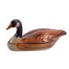 Image 1 : Hand Carved Canadian Goose Decoy with black eyes, signed R B Lewis, 5/30/79.with black eyes, signed 