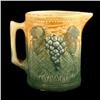 Image 1 : Collection of Three Pieces of Art Pottery with flower frog, water pitcher, and a large vase with ver