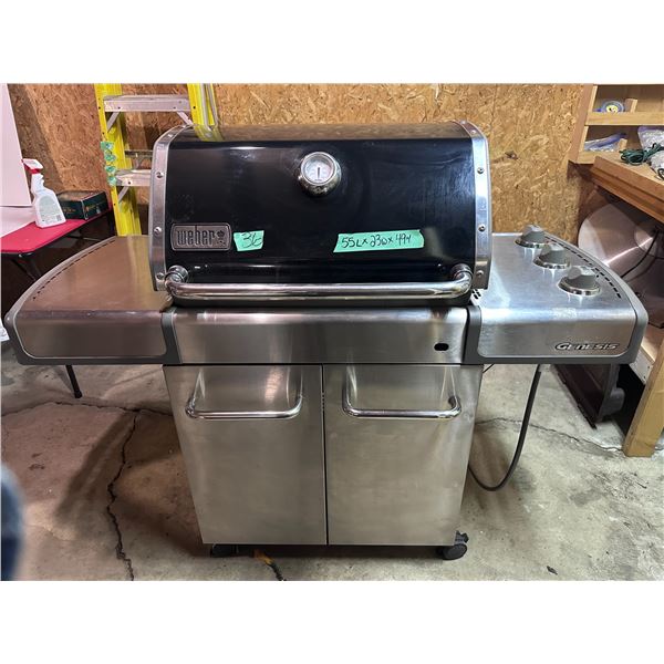 Weber natural gas BBQ, 55"L x 23"W x 49"H