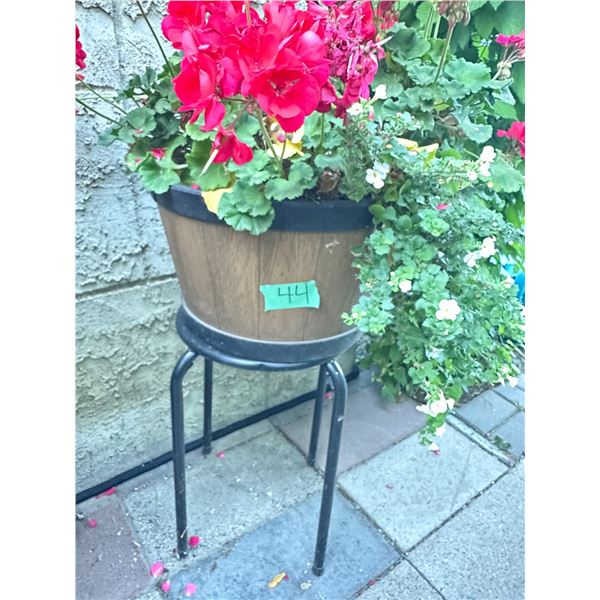 Outdoor planter with stand