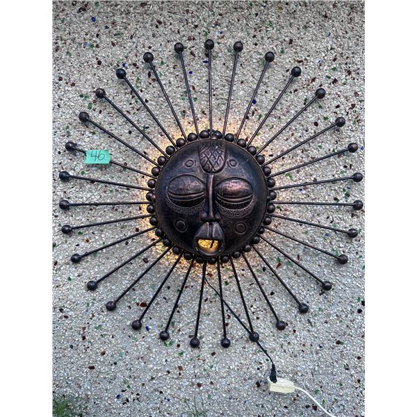 Sun Wall décor lights up