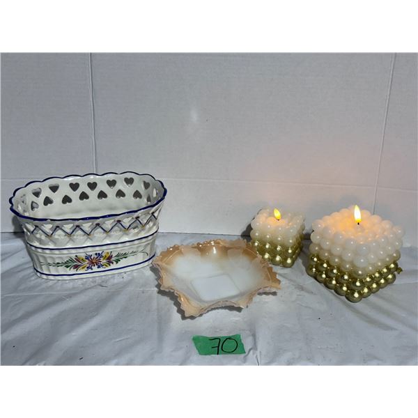 Candles and home décor items