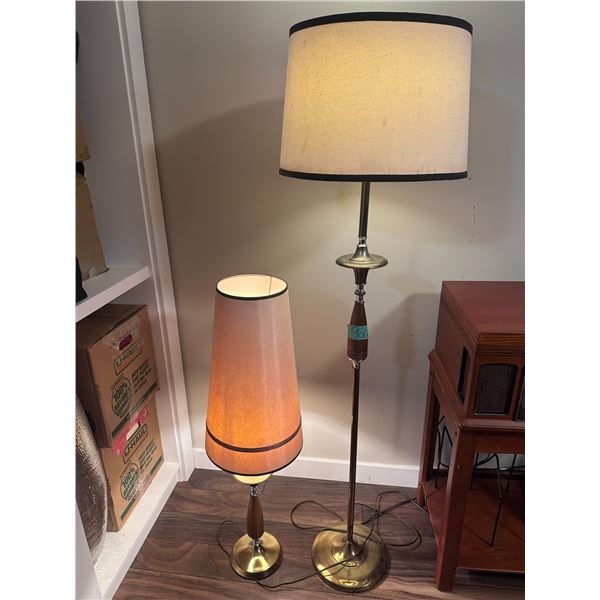 Matching table and floor lamp set